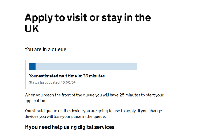 chintan7492's tweet photo. @UKinIndia @UKinIndia After wait for 36 minutes in queue, this page comes..... https://t.co/Gyc7Tzm4kd