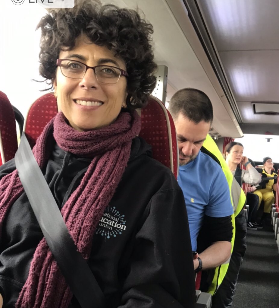 Preston_NEU's tweet photo. #StrikeDay2 for the North West  Fantastic support in Preston this morning from members, parents, children, governors, councillors … #SaveOurSchools On the coach to the regional march &amp; rally in Manchester ✊#PayUp @NEUnion https://t.co/LCw0hjsicK