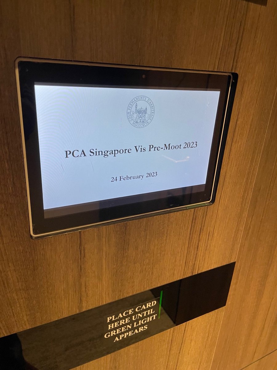 PCA_CPA's tweet photo. The @PCA_CPA was pleased to host its Singapore Vis Pre-Moot on 23 February at #MaxwellChambers, featuring teams from ๐ฎ๐ณ, ๐ฎ๐ฉ and ๐ธ๐ฌ. The PCA thanks all participants and wishes best of luck to all the teams. https://t.co/6DTHgdxHfu
