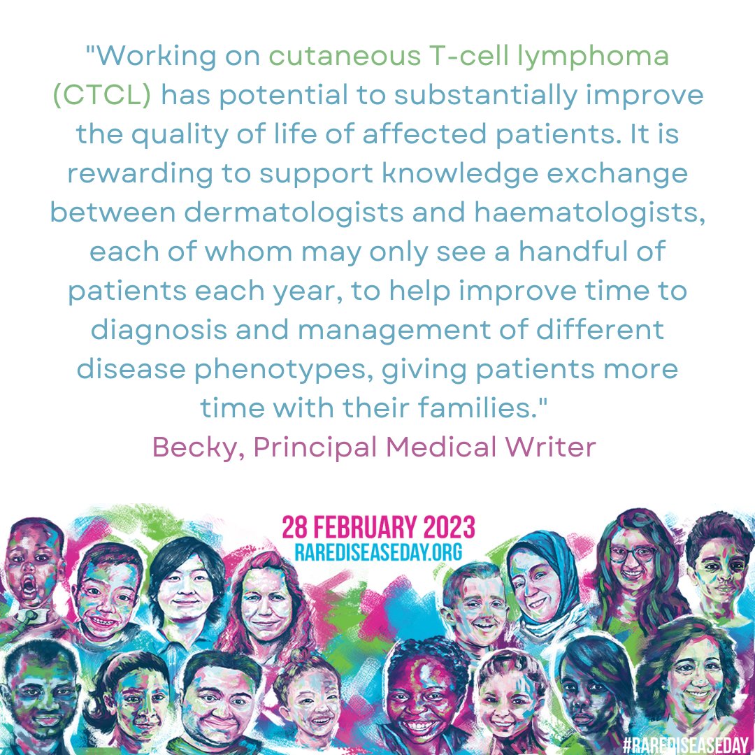 NexGenHC's tweet photo. “Working on cutaneous T-cell lymphoma (CTCL) has potential to substantially improve the quality of life of affected patients.” – Becky, Principal Medical Writer https://t.co/o5uHDJ8Gmv