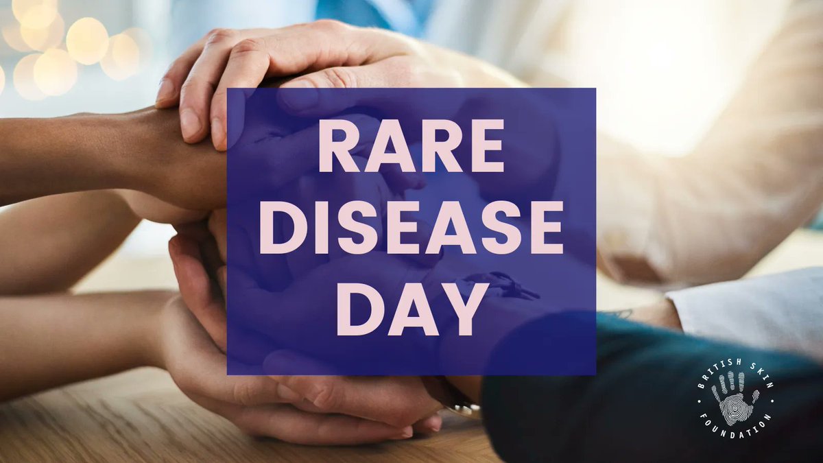 BSFcharity's tweet photo. Today is #RareDiseaseDay. There are more than 7,000 rare diseases and many of these are rare skin diseases. British Skin Foundation works hard to create awareness of all skin diseases, fund research in to skin disease, and to build communities of skin disease sufferers. https://t.co/jk5nbzkHtt