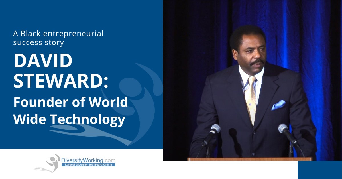 Celebrating another Black entrepreneurial success story: David Steward is the founder and chairman of World Wide Technology -- a multi-billion-dollar business.
Search technology jobs at DiversityWorking.com. diversityworking.com/career_channel…

#blackentrepreneur #worldwidetechnology