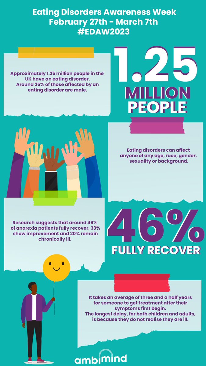 ambimindltd's tweet image. This week join us in supporting #EatingDisordersAwarenessWeek 💜🧡 

#eatingdisorderawarenessweek #eatingdisorderawarenessweek2023 #helpmengethelp #Eatingdisorderhelp #Ambimind #EDAW2023 #mentalhealth #mentalhealthawareness #EDAW