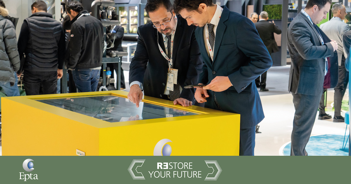 Digitization, servitization, efficiency, environment. We’re waiting for you at our 📲 REthink and 💡 REset Areas at <a href="/EuroShop/">EuroShop</a> Come and visit us! Discover our #LifeCycleProgram and #ETE with #Epta 👉 Messe Düsseldorf - Hall 15 - Booth C24/C42 #REstoreyourfuture