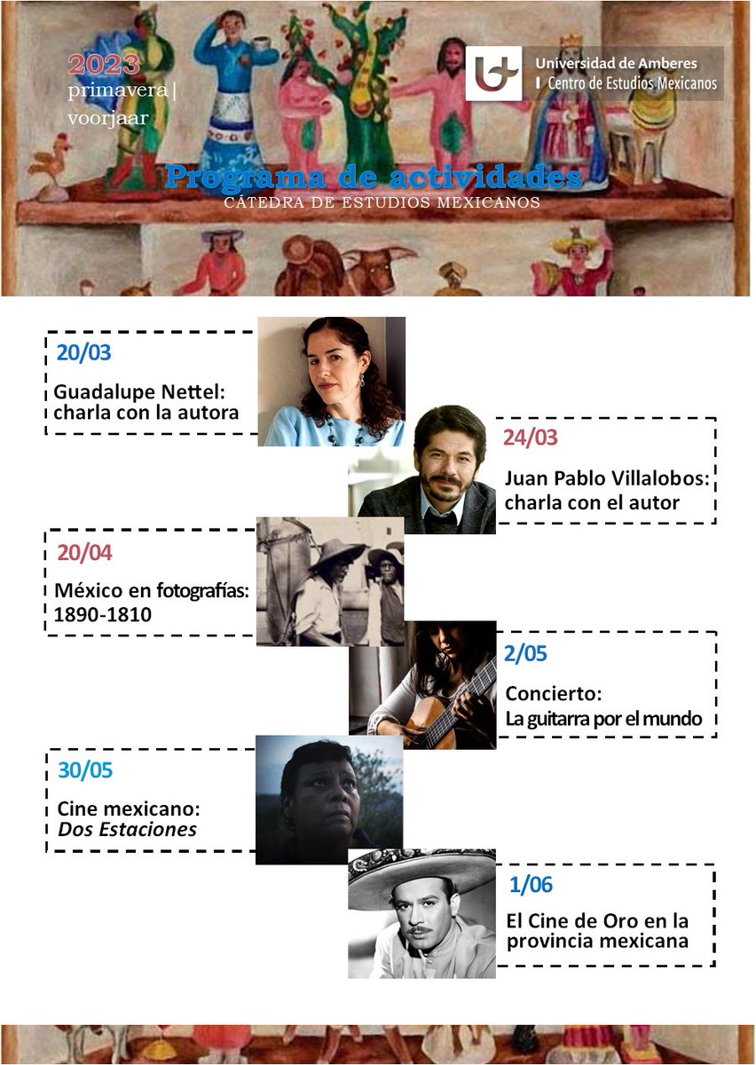 Literatura, cine, fotografía, música y mucho más. ¡Ya está aquí nuestro programa de actividades para Primavera 2023! medialibrary.uantwerpen.be/files/53809/fe…..