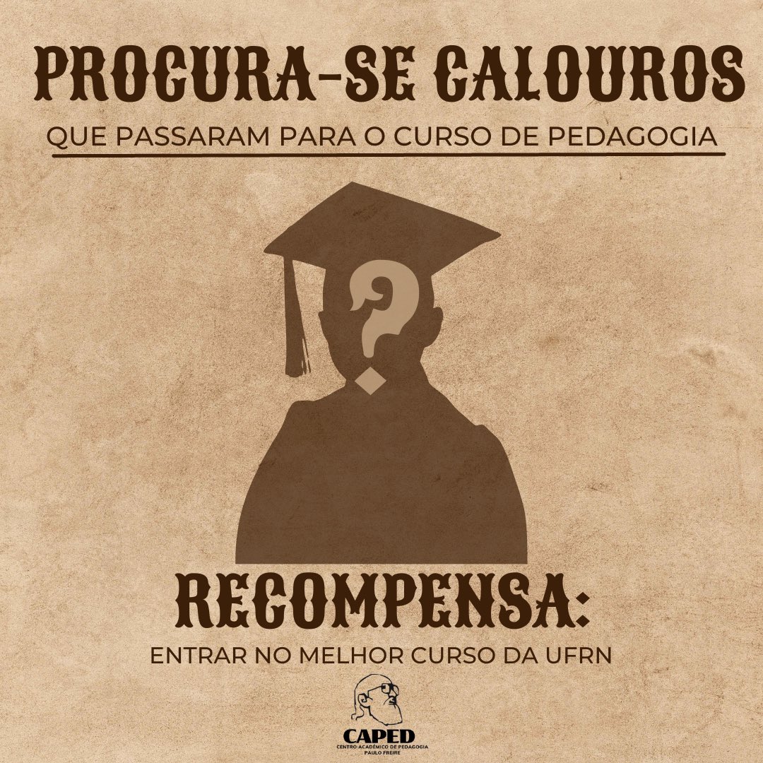 capedufrnbr's tweet photo. 📢 💜 Procura-se Calouros aprovados no curso de Pedagogia da UFRN 

Comenta aqui se você é nosso calourinho e entra no link que está na bio do nosso Instagram para achar seus companheiros, lá colocaremos todas as informações para vocês.

https://t.co/3DDzY6MRb3 https://t.co/Z5wwt7Utwm
