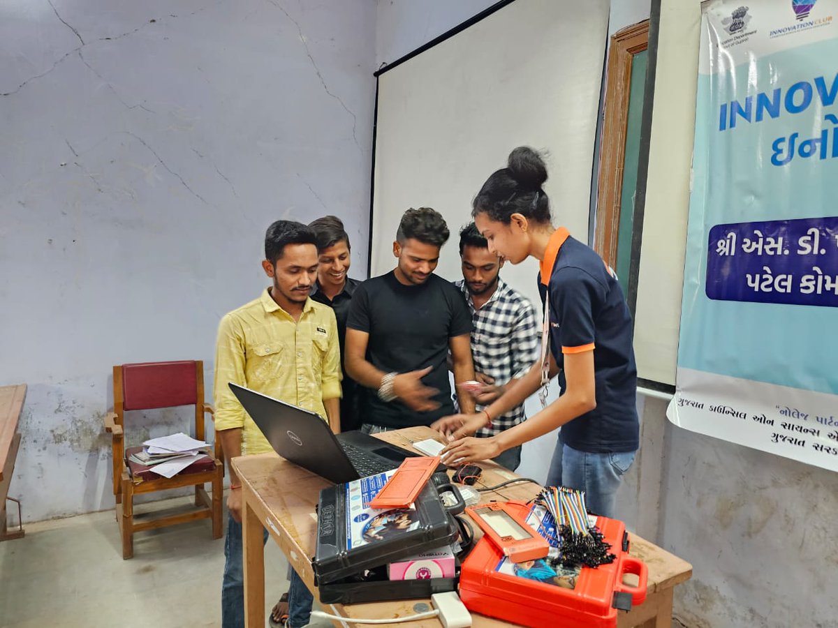 JPatanwadia's tweet photo. Innovation Club Prabodh Level Training Day4#Energysonservation#Advanceelectronics #STEMeducation at Shree S.D.Patel arts and C .M.Patel commerce college, Anklav.
@PMOIndia @CMOGuj @kuberdindor @vnehra @mnagarajan @narottamsahoo @InnoClubCHE @InfoGujcost @STEMbotix https://t.co/MvBIbhHb5K
