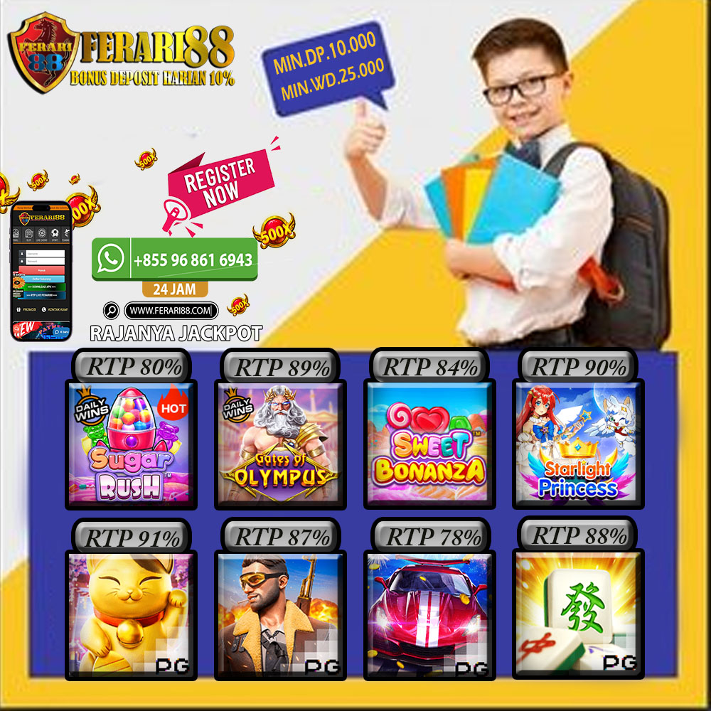 #Ferari88 #FREEBETTERCEPAT #medanslot #rusia #slotviadana #ewallet #slotpulsa #MDNSLOT #promoslot #FREEBET #situsslot #bandarjudi #betting #situsjudi #judislotgame #caramainslot #indonlineslot #pialadunia #worldcup #batakhits #bandarslot #OmeTv  #medan #palembang #jakarta #URA