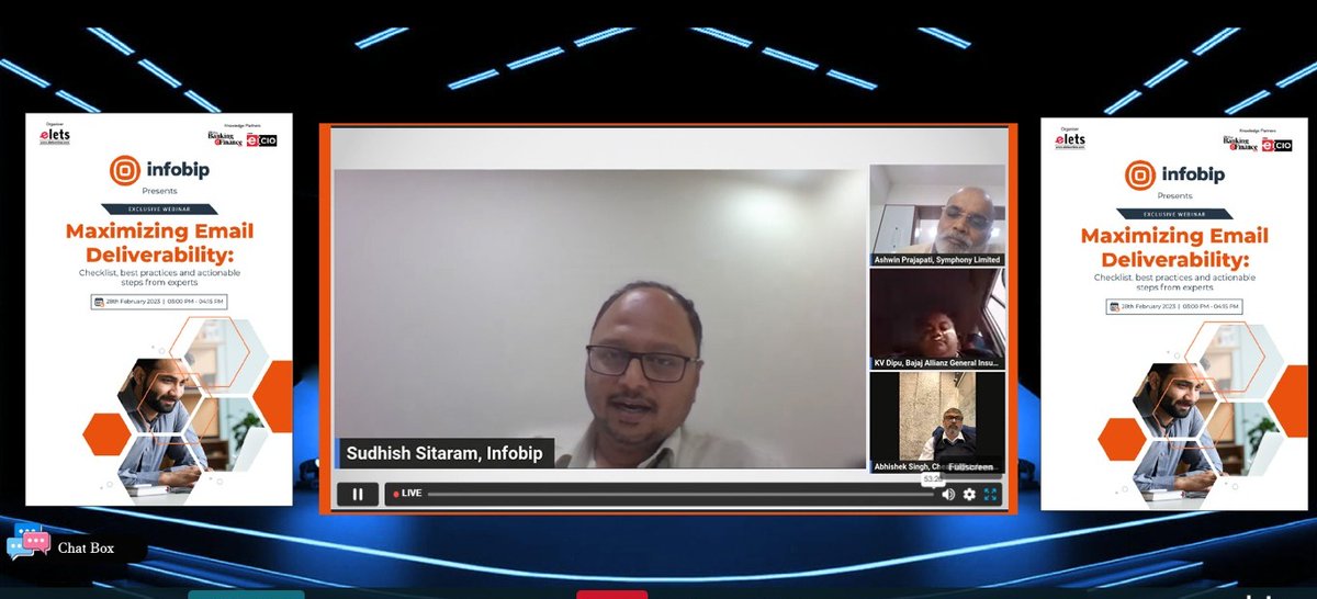 eletsonline's tweet image. Sudhish Sitaram, Regional Head of Marketing India, @Infobip said, &quot;It is essential for businesses to ensure that the emails are reaching the intended audience.&quot;

#InfobipWebinar #EmailDeliverability #EmailBestPractices