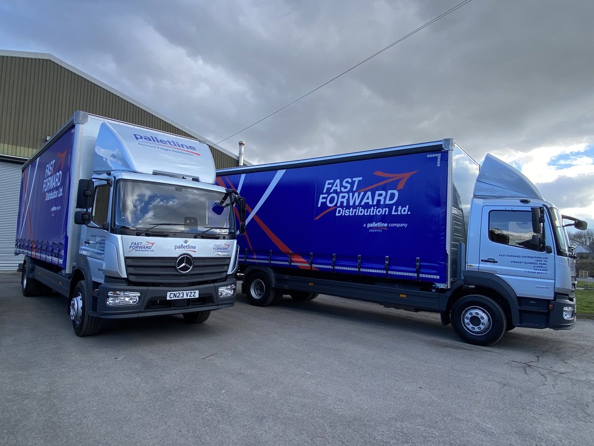 #Fast Forward Distribution #Palletline#Euro Commercials #Trucks You CanTrust - Big thanks to Fast Forward for the order of two new Atego 16 Tonne trucks delivered today ready to hit the road tomorrow on St Davids Day 🏴󠁧󠁢󠁷󠁬󠁳󠁿