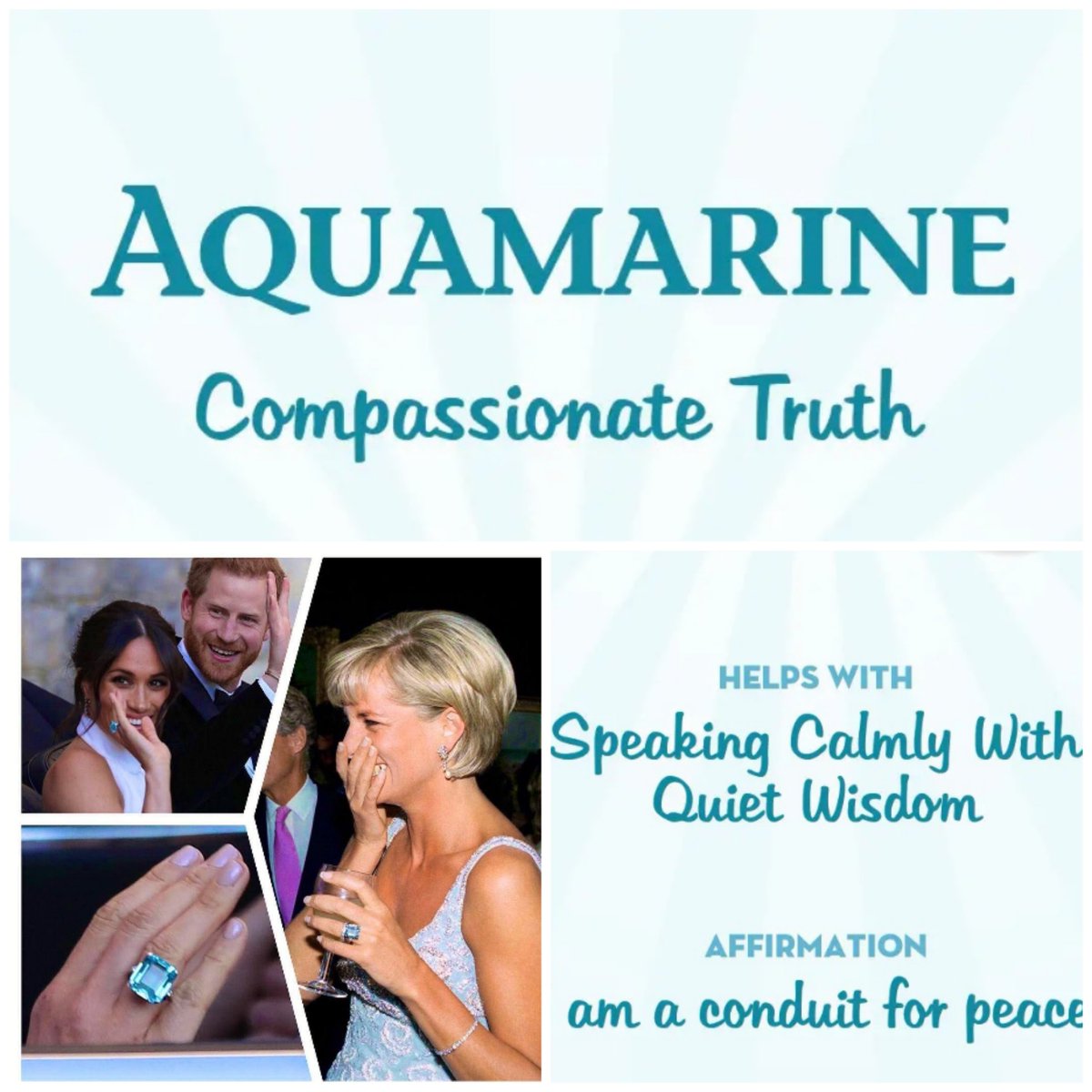 ADH_Do's tweet photo. I just love that Harry gifted to Meghan, Diana's 'Freedom' aquamarine ring, and that they have a peaceful life by the ocean, something Diana sought 💍
#HarryAndMeghan #PrincessDiana #QueenofHearts #Aquamarine #freedom #CompassionateTruth #MovingOn https://t.co/F2sasVT2ta
