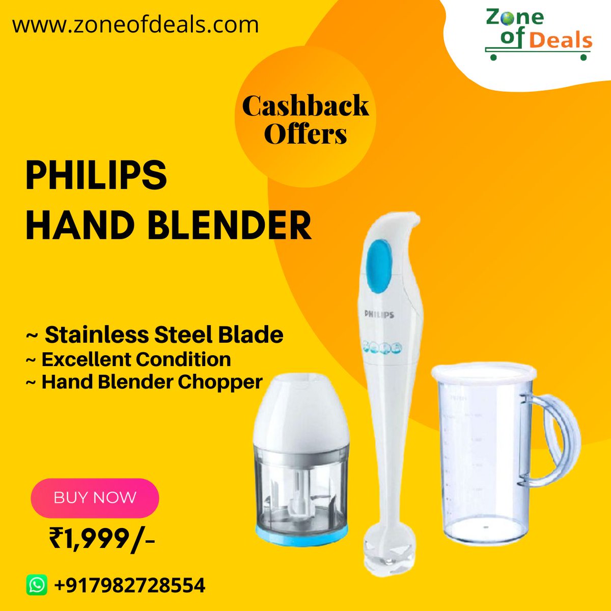 zoneofdeals's tweet image. PHILIPS Hand Blender | HR1351/90 250 W | Hand Blender Chopper @ Lowest Price.
COD Also Available.
Safe Shipping Through Reputed Courier Services.
#philipsblender #philipsairfryer #philipshairstraightener #philips  #openboxaccessories  #earbudsunboxing  #jblearphones #openbox