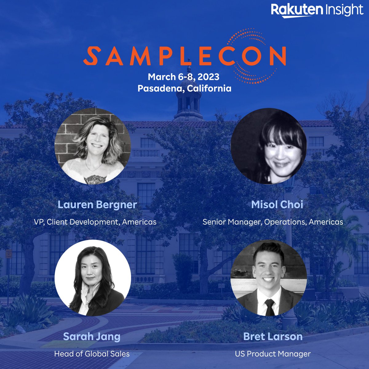 Rakuten_Insight's tweet image. We’re counting down the days until #SampleCon 2023! In just one week, our team from Rakuten Insight will be headed to the premier global event for those in the sampling industry. We’re looking forward to learning more, making connections and discovering new trends. See you there!