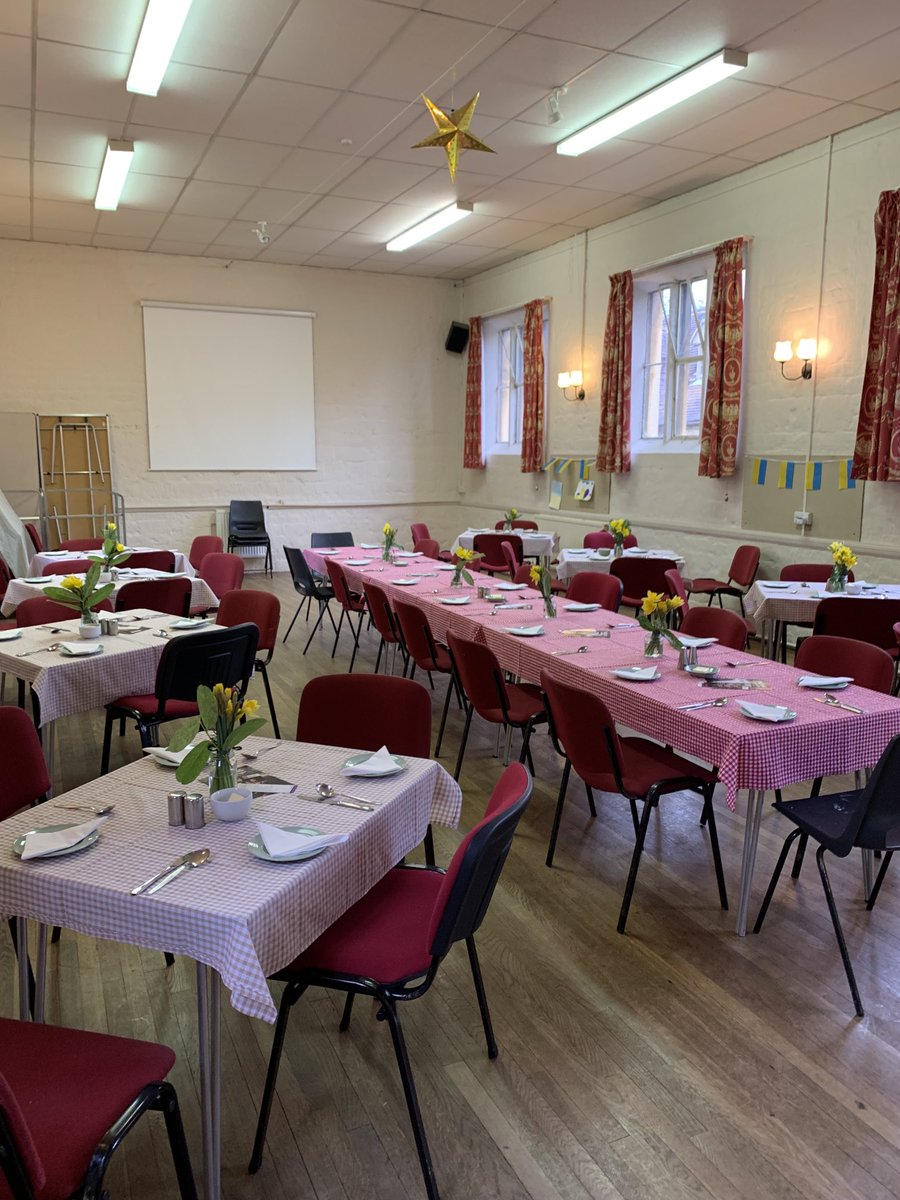 SarahERoberts3's tweet photo. Ready for the first Lent Lunch of the year at St James’s Church Rooms Chipping Campden. Open for soup, bread, cheese and chat from 12.15. Do come and support #thechildrenssociety #campdenvicar https://t.co/eTKwIvrJHo