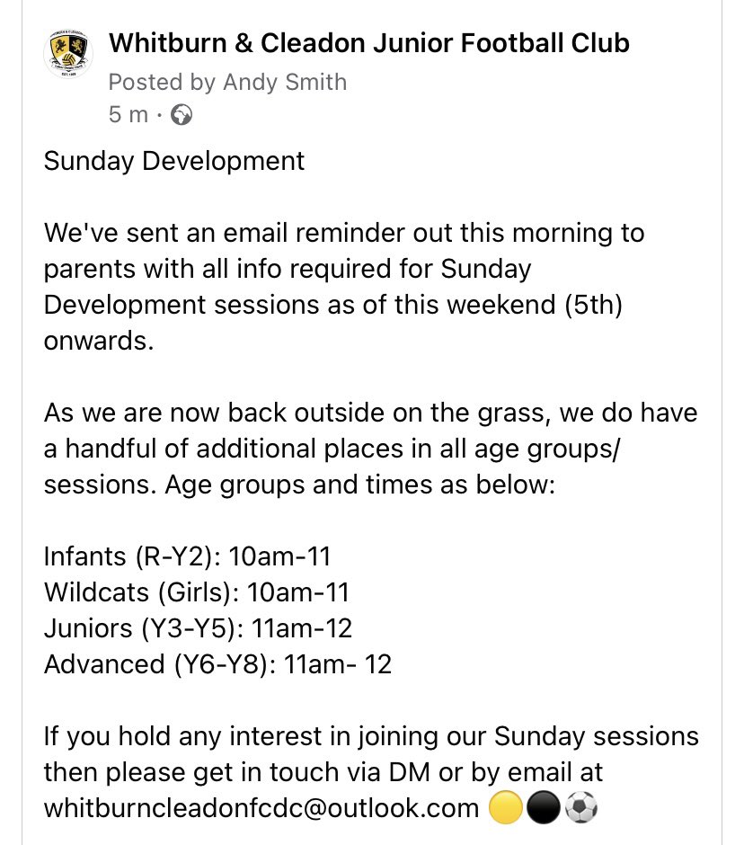 Whitburn & Cleadon Juniors FC tweet media