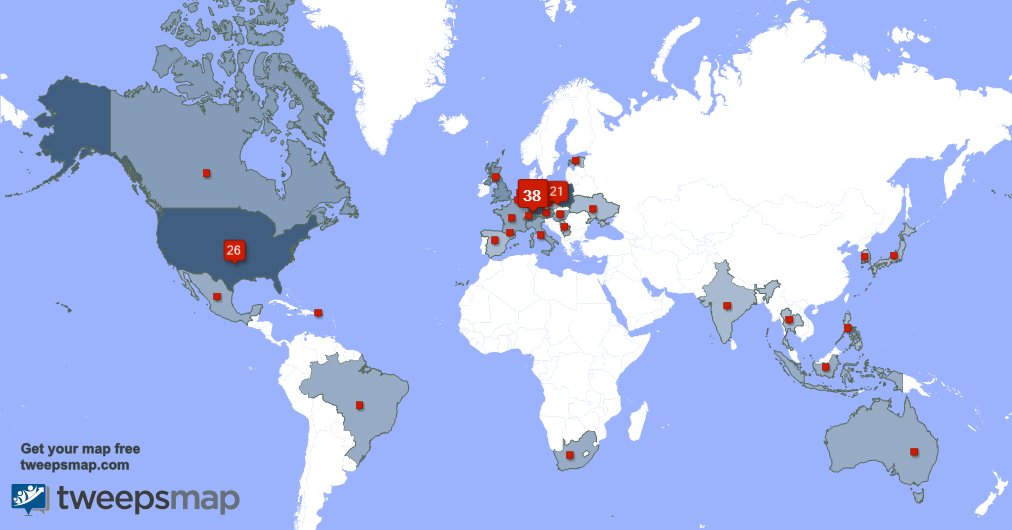 Special thank you to my 3 new followers from Germany, and more last week. tweepsmap.com/!KreplewiczRom…