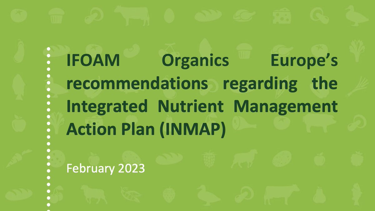 OrganicsEurope's tweet photo. The organic sector welcomes @EU_Commission's initiative to develop the Integrated Nutrients Management Action Plan #INMAP -expected in Spring- to ↘️ fertilizers use by 20% &amp; nutrients losses by 50% by 2030. Read our 10 recommendations in our 🆕 paper 👉 https://t.co/8b4sFyypwZ https://t.co/6GpgYVscOn