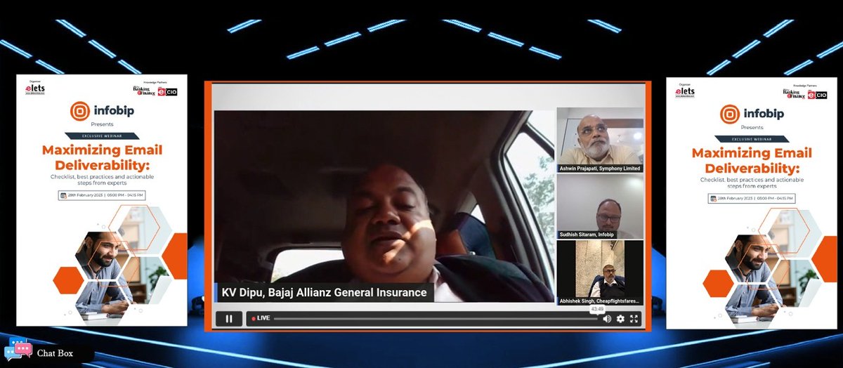 eletsonline's tweet image. .@kvdipu, Senior President - Head Operations &amp;amp; Customer Service, @BajajAllianz said, &quot;Emails were originally just a virtual representation of the real world before call-to-action buttons were added.&quot;

#InfobipWebinar #EmailDeliverability #EmailBestPractices @Infobip