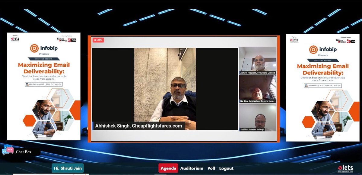 eletsonline's tweet image. Abhishek Singh, Head IT, @cheapflightsfrs said, &quot;Emails play a very crucial role, therefore it is of utmost importance to have the right mechanism to engage effectively with customers.&quot;

#InfobipWebinar #EmailDeliverability #EmailBestPractices @Infobip