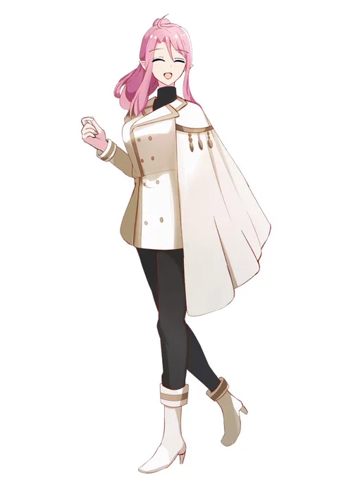 【skeb】 #Skeb #Commission skebで立ち絵納品しました依頼人様のオリジナルキャラクターエルフのメーティ・スクエアさん武器あり+なし、表情差分付き 
