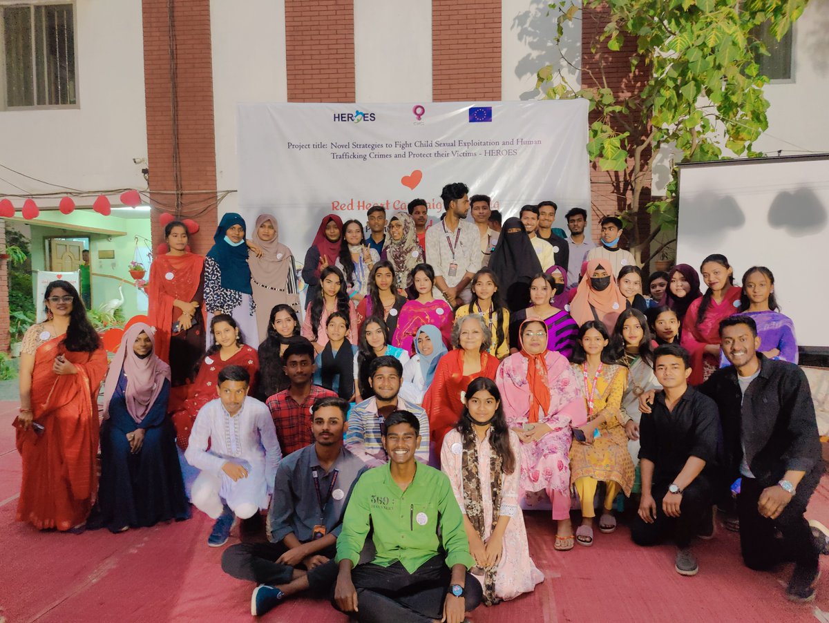 heroes_fct's tweet photo. Centre for Women and Children Studies @CWCS_BD organized the Red Heart Campaign Meeting to Promote Child Rights of Sexually Abused, Exploited and Trafficked Children.
🗓️February 11, 2023.
📍CWCS premises.
#HEROESFCT #H2020 #SaveFACE4Children https://t.co/LUSAjJkiXH