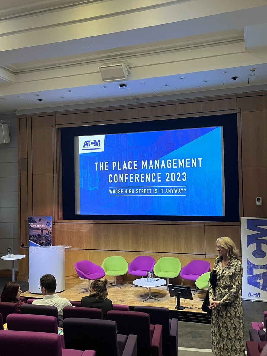 Delighted to be chatting with <a href="/Ojay/">Ojay McDonald</a> representing <a href="/BritishBIDs/">British BIDs</a> at the @ATCMSUK National Conference #ATCMS2023