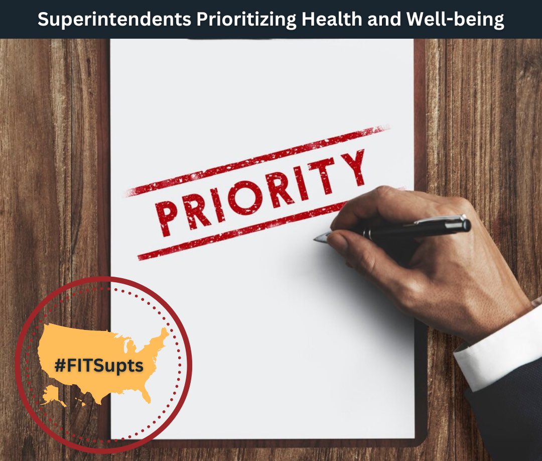 When supts were asked why health/well-being was always a struggle, the most common response: “there are so many things on my plate, I figure that health/well-being is less of an issue when compared to other things I have to focus on.” Focus &amp; prioritization are issues! #SuptChat