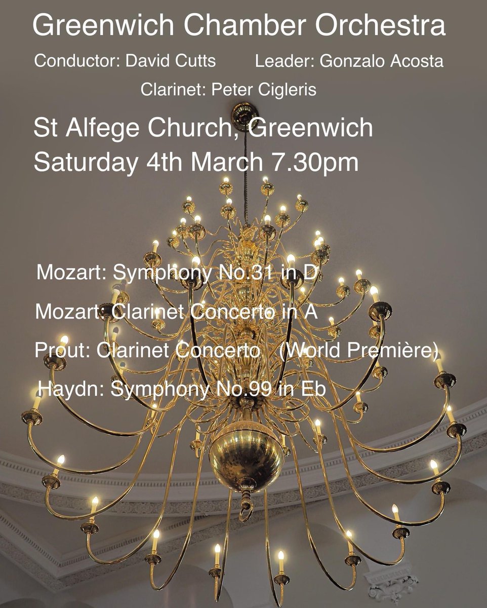 Only a few days left before I’m able to present Ebenezer Prout’s Clarinet Concerto to the world. Prout would approve that it’s being paired with Mozart’s concert having written a book on Mozart in 1903. Tickets here: eventbrite.co.uk/e/greenwich-ch… #Concerto #Clarinet #BritishMusic