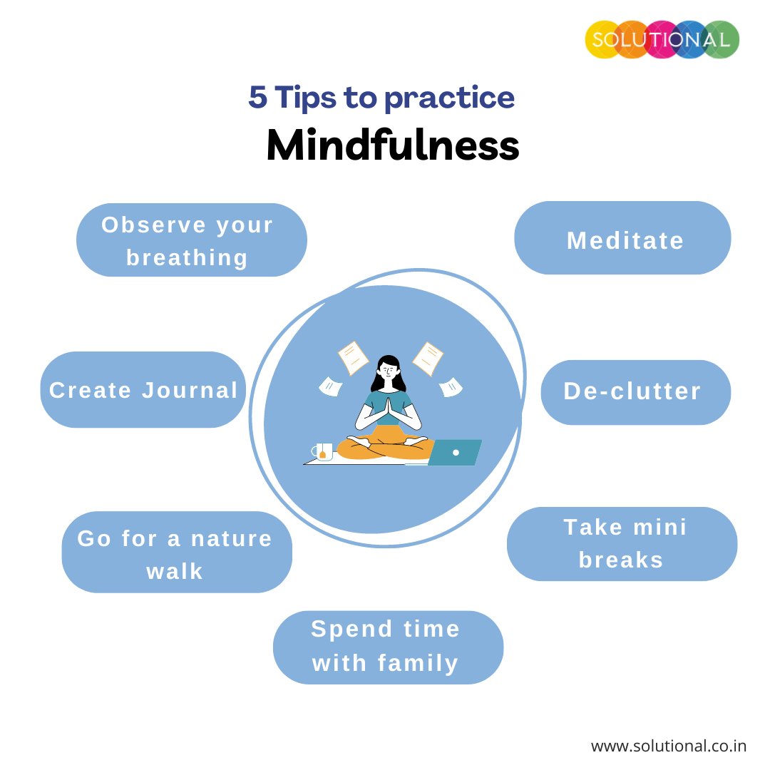 suavesolutional's tweet image. Few tips to start your &quot;MINDFULNESS&quot; journey!

#traininganddevelopment #behavioraltraining #stressmanagement #mindfulness #solutional