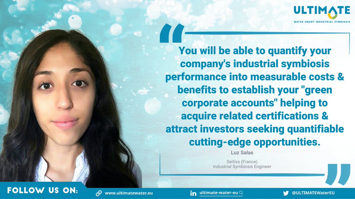 ❗ Last day to apply for the ULTIMATE #OpenCall! Don't miss the opportunity to get a free-of-charge #assessment of the potential of your company to become sustainable by adapting a #watersmart #IndustrialSymbiosis.
👉 ultimatewater.eu/water-smart-in…

See what's in for your company!👇