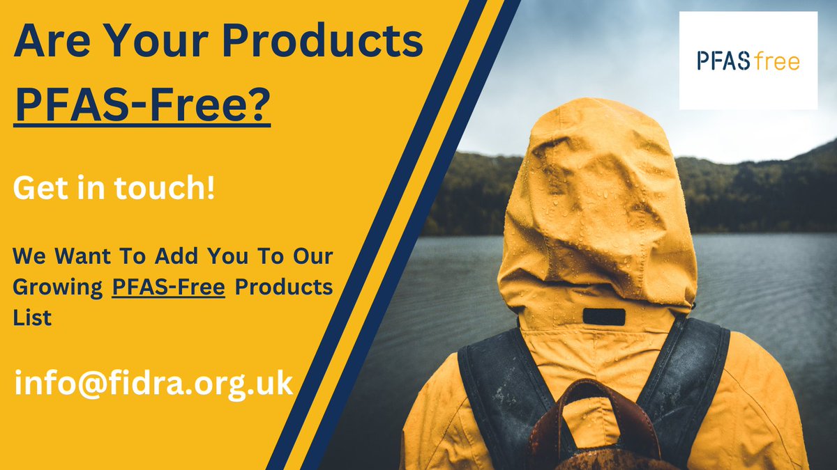 Are your business's products PFAS-Free?

We are looking for businesses committed to PFAS-free products to add to our PFAS-free list👉
pfasfree.org.uk/current-initia…

If your products are PFAS-Free, get in touch:

info@fidra.org.uk 

#PFAS #ForeverChemicals #Businesses