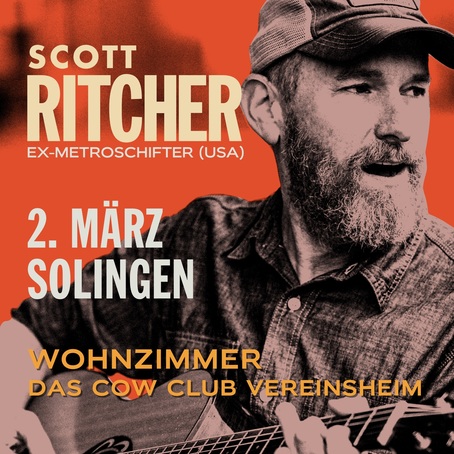 hypecitySG's tweet photo. SCOTT RITCHER ist wieder zurück in Solingen. Der ehemalige METROSCHIFTER-Frontmann spielt im Cow Club Wohnzimmer
https://t.co/DYGeUGcwKD https://t.co/56twbzXFq9
