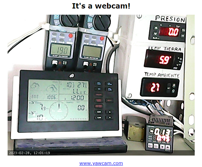 TheXXLMAN's tweet image. #GoogleDork: #Webcams
intext:yawcam.com &amp;amp; intext:&quot;It&apos;s a webcam!&quot;