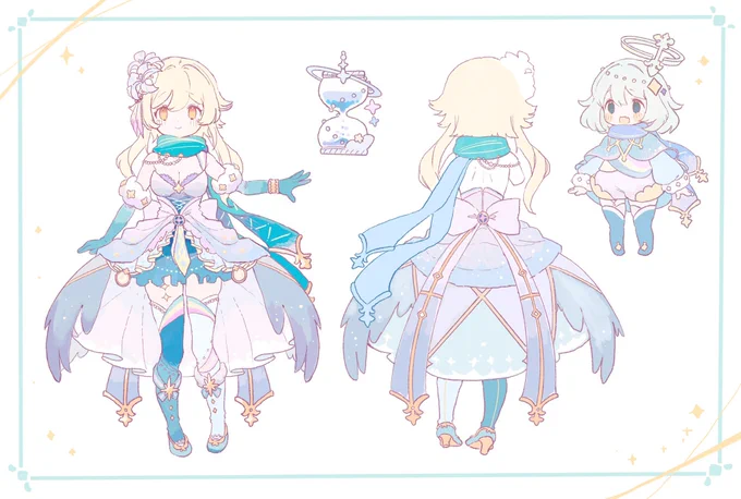 原神イラコンにて、衣装デザイン部門で私が描いた蛍ちゃん&パイモンちゃん特別賞頂けました!!ヤッター!!嬉しいありがとうございます〜  