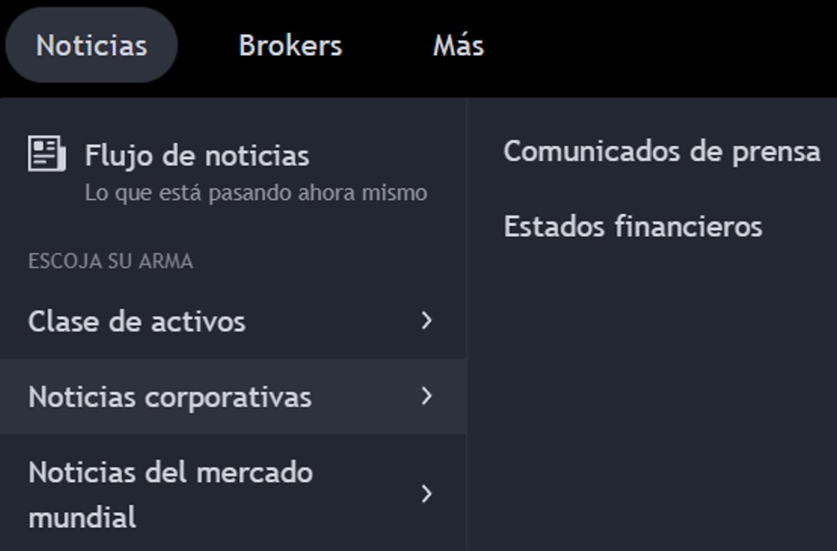 Ya puede filtrar por categorías la pestaña noticias:

Clase de activos:
Acciones, cripto, Forex, índices, futuros...

Noticias corporativas:
Comunicados de prensa, estados financieros

Noticias de mercado: América, Europa, Asia, Oceania y África

Más info: tradingview.com/blog/es/new-ca…
