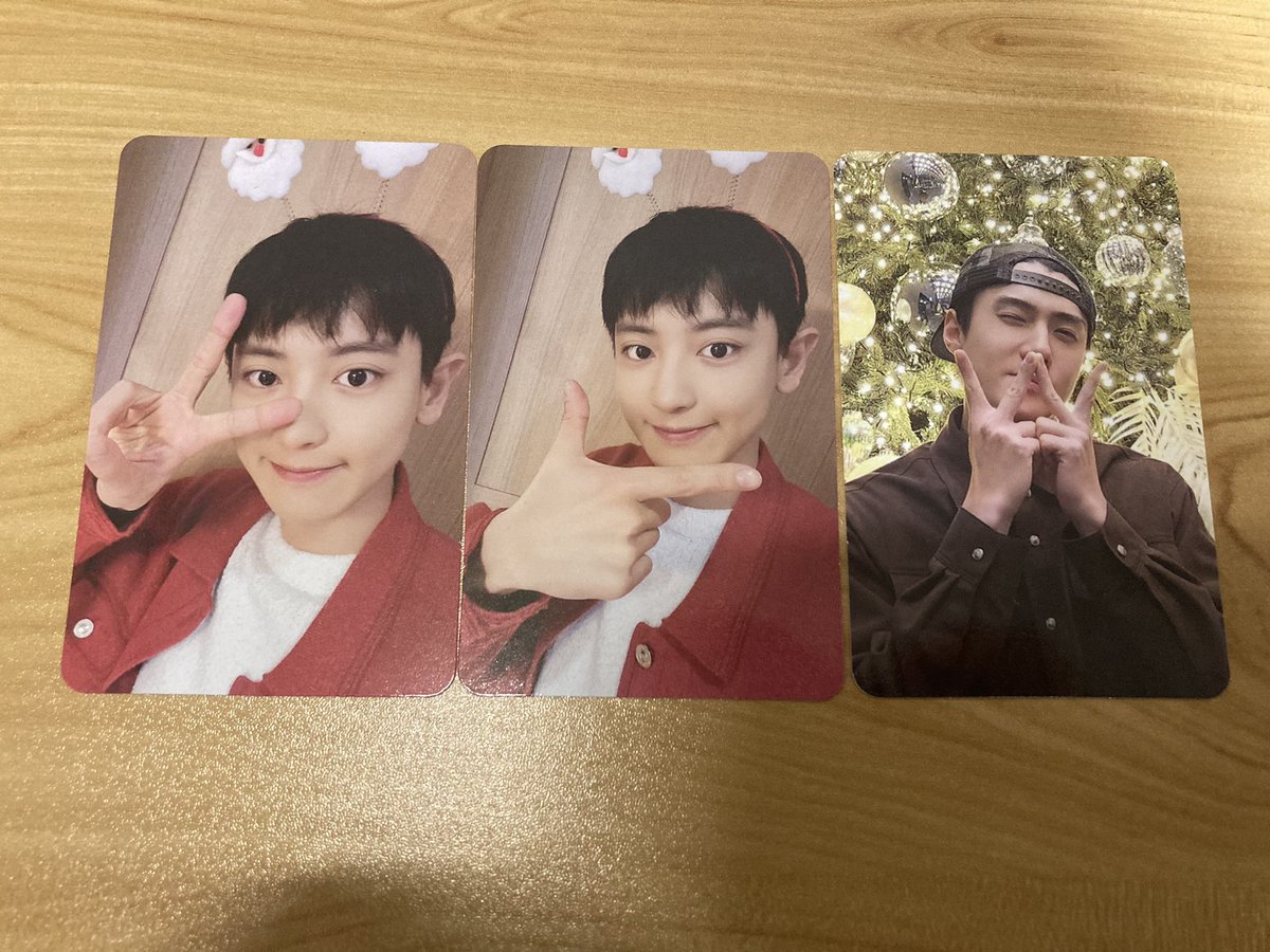 do_chazuke's tweet photo. EXO PINK CHRISTMAS ピンククリスマストレカ 交換
譲: チャニョル セフン

求: D.O. ディオ ギョンス (💖のもの)

郵送での交換希望です。
条件の合う方がいらっしゃいましたらお気軽にお声かけください🙇🏻‍♀️ https://t.co/K5RdnMJwte