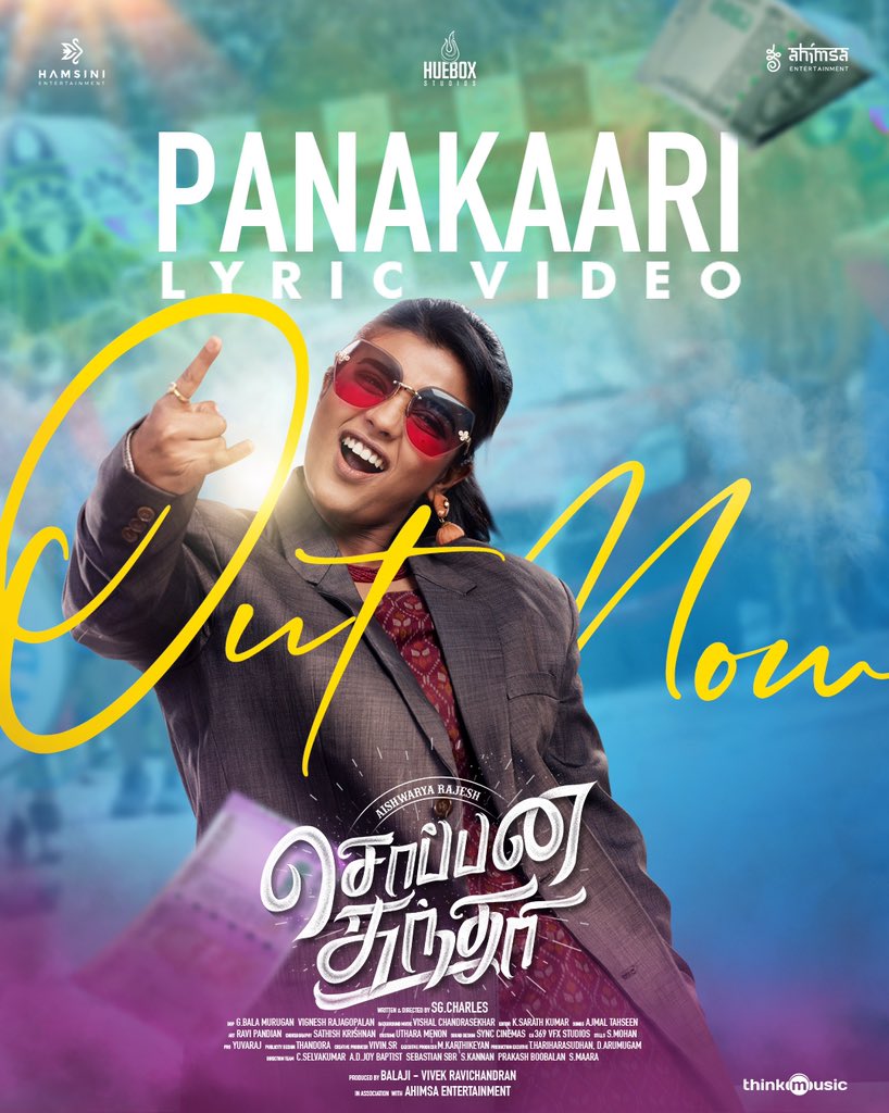 thinkmusicindia's tweet photo. The absolute vibe #Panakaari lyric video is out now! 🤩🎶💰

▶️ https://t.co/x6aQoDT8Ir

An @Ajmal__Tahseen musical 
🎤 #Durai #Ajmal
🖊 #Durai 

@aishu_dil @LakshmiPriyaaC #Karunakaran #DeepaShankar @mimegopi @dancersatz @KingsleyReddin @Bjornsurrao @SGCharles2 @Composer_Vishal https://t.co/Zg99c7Zoyb