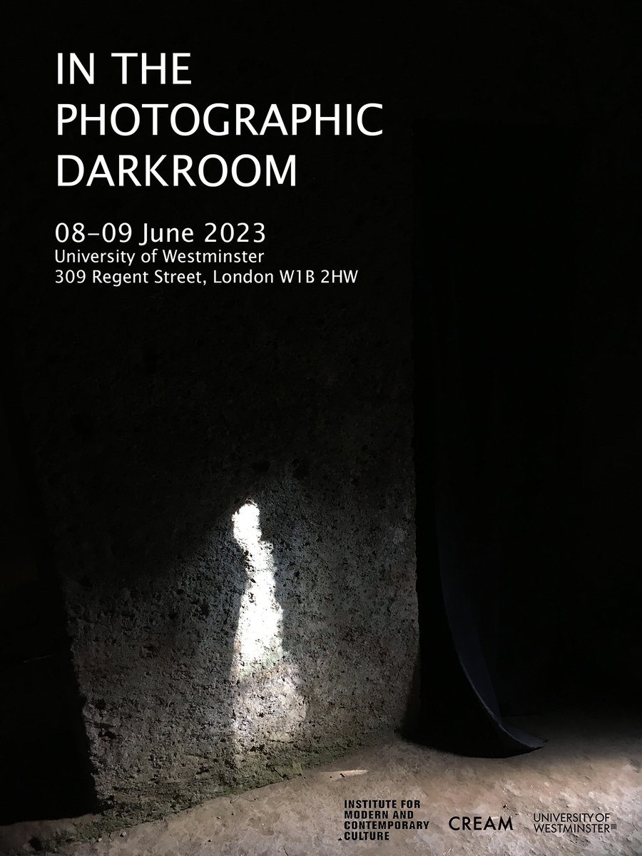 saradominici_'s tweet image. Registration is now open for the hybrid conference "In the Photographic Darkroom" (8-9 June 2023)! For more information, including schedule, abstracts, and how to book your free ticket, please visit: sites.google.com/my.westminster…