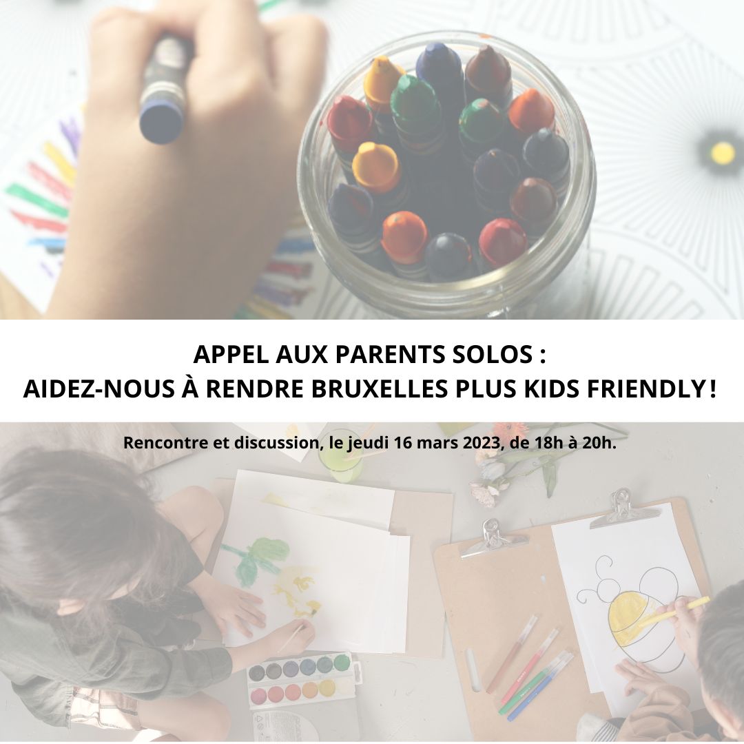 PLS_News's tweet photo. AIDEZ-NOUS à RENDRE #BRUXELLES PLUS #KIDSFRIENDLY ! Venez discuter de l'#accessibilité des services publics et non publics pour les familles #monoparentales.
đïž Le jeudi 16 mars 2023
âđ» Inscription : https://t.co/UHg0IhgwE0
#parentssolos #mamanssolos #papassolos https://t.co/Rf4pHFg2BJ
