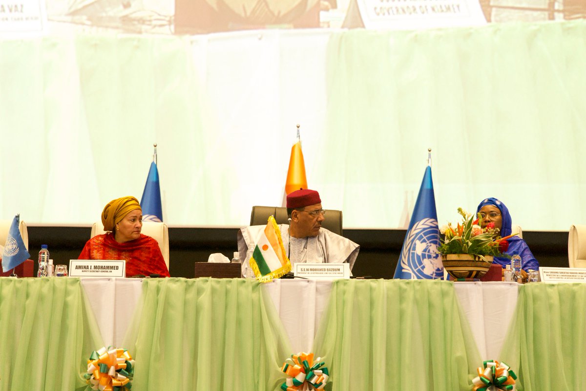 ONURDCongo's tweet photo. Organisé par @ECA_Official et le gouvernement du #Niger, le 9e #Forum régional africain sur le #développement durable vient de lancer ses travaux à Niamey par une cérémonie officielle, en présence d'@AminaJMohammed et des coordonnateurs résidents de l'@ONU_fr de toute l'Afrique. https://t.co/eBitTPTe8r