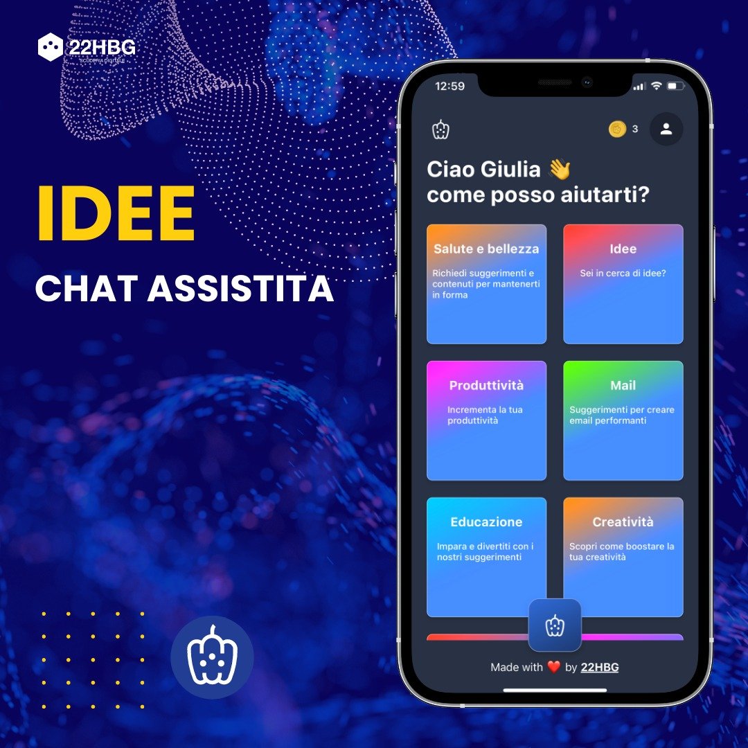 Sei a corto di idee e cerchi l’ispirazione? 
Lasciati guidare da Peperoni AI.
#Brainstorming e #problemsolving, sono alcuni dei topic utili.
Per scoprirli ed utilizzarli tutti scarica l’app di Peperoni AI!
#intelligenzartificiale #AI #IA #machinelearning #deeplearning