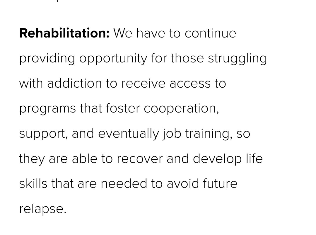 Money won't stop addiction. We need a real plan to reduce introduction and improve the retention of the rehabilitated. 

rsmith4gov.com
facebook.com/rsmith4gov