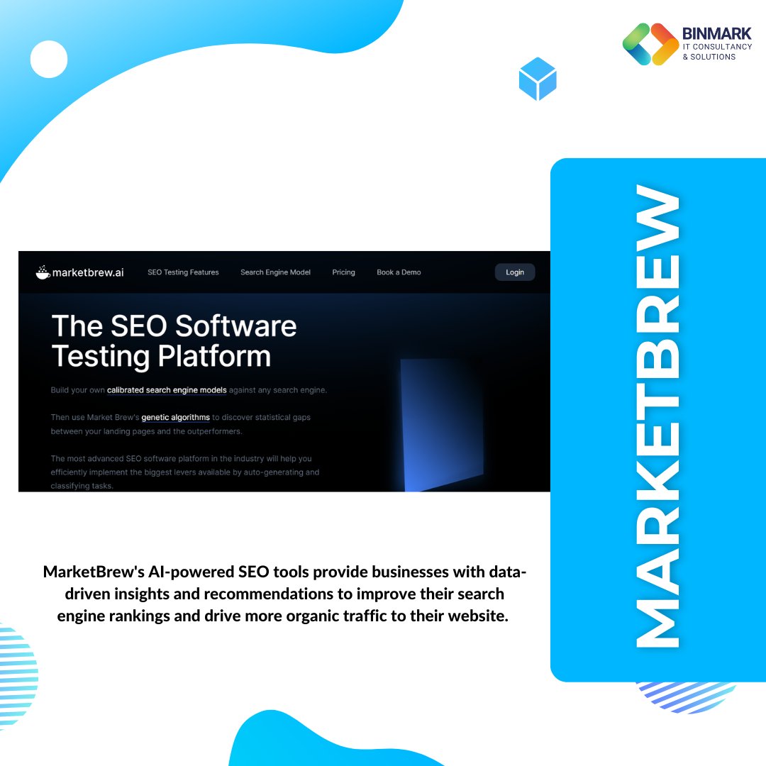 BinmarkIT's tweet photo. Optimize your website like a pro with our powerful SEO tools - take your online presence to the next level.

#seo #seotips #searchengineoptimization #digitalmarketing #onlinemarketing #contentmarketing #marketingtips https://t.co/igNUIEyhhh