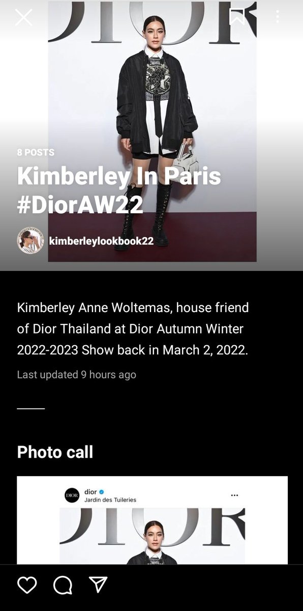 While waiting for Kimmy's look for #DIORAW23 show today, let's scroll back her looks in Paris for last year DiorAW22 show 🤍

Guide:
instagram.com/kimberleylookb…

#คิมเบอร์ลี่ 
Cr. @kimberleylook