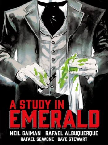 augustdoesever1's tweet photo. #AStudyinEmerald is a #HugoAwardwinning short story by #NeilGaiman A #crossover of #SherlockHolmes & #HPLovecraft. published in #ShadowsOverBakerStreet 2003, an #anthology of Sherlock Holmes set in the #CthulhuMythos Republished in Gaiman's anthology, #FragileThings 2006 https://t.co/caIeIdteKw