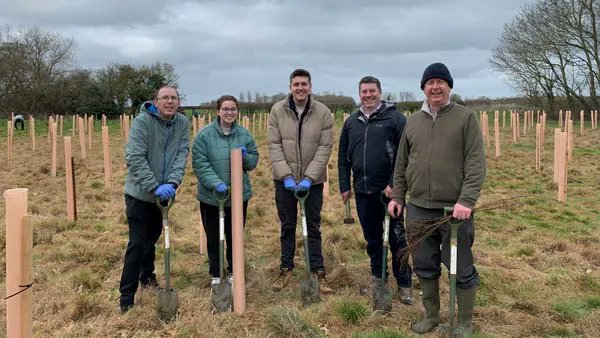 Last Thursday, Acuigen employee's spent their lunchtime planting tree saplings for the Trees for Climate scheme, supported by the @forest_centre in the Cranfield University grounds. For more info on the scheme, visit buff.ly/41vHF1W