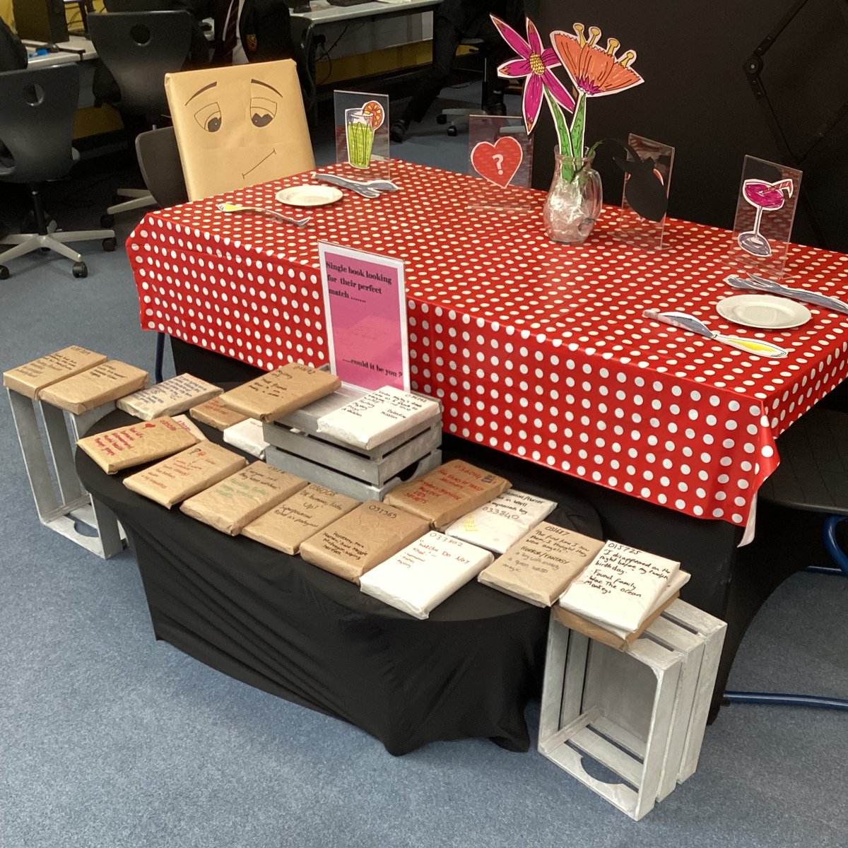 This week we have launched our very first 'LOVE YOUR LIBRARY' week, to celebrate #WorldBookDay 
Our Library team are running activities every day this week, along with Blind Date With a Book in the Library, Finders Keepers and 'Guess Who?' 📚