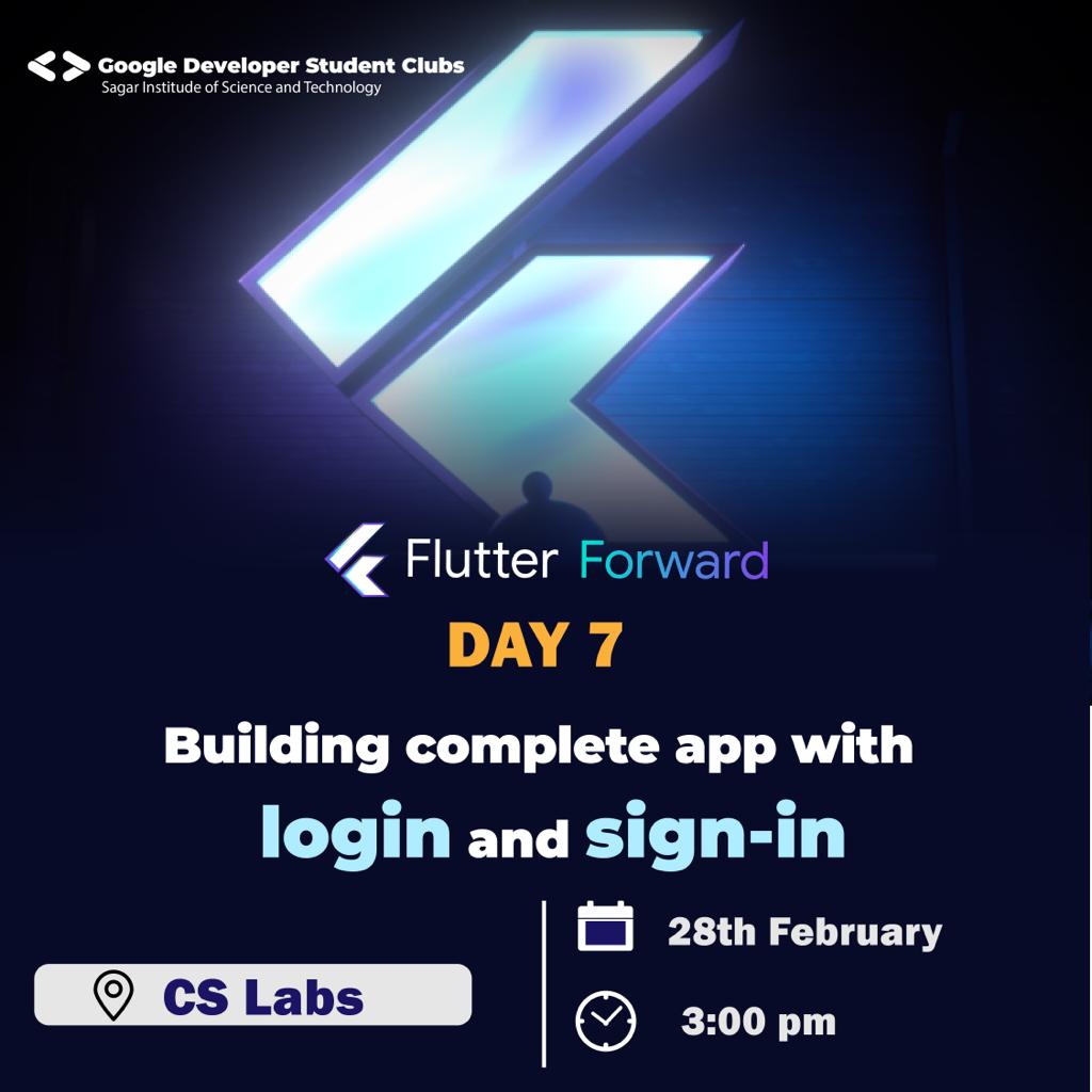gdsc_sistec's tweet image. #gdsc #Developersstudentclub #sistec #FlutterForward #Day7