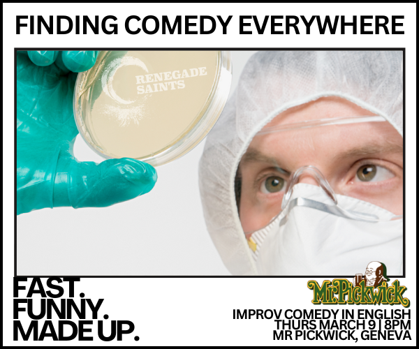 Renegade Saints (@rsimprov) on Twitter photo Our next show is only 9 days away! If you are near Geneva, Switzerland, we'd love for you to come join us at the <a href="/MrPickwickGVA/">Mr. Pickwick Geneva</a> pub on 9 March at 8:00 pm for our regular short-form improv show. #improv Our next show is only 9 days away! If you are near Geneva, Switzerland, we'd love for you to come join us at the <a href="/MrPickwickGVA/">Mr. Pickwick Geneva</a> pub on 9 March at 8:00 pm for our regular short-form improv show. #improv