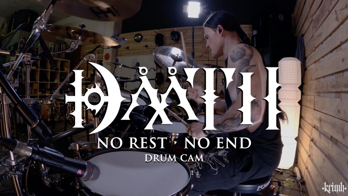 Watch my studio drum cam of our brand new @DAATHBAND song 'No Rest No End' 🎥 youtu.be/TjZVS2nH_3w